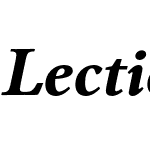 Lectio B Black Italic