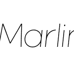 Marlin Sans Slant