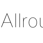 Allrounder Grotesk