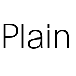 Plain Pan