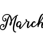 March Calligraphy