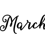 March Calligraphy