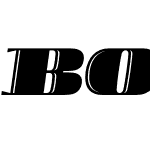 Boldesqo Serif 4F Inline Italic