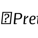 PretoSemiRegular-Italic