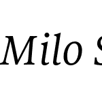 Milo Serif OT