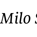 Milo Serif OT