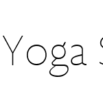 Yoga Sans Pro