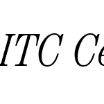 ITC Century Std