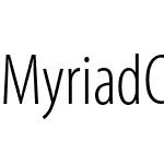 Myriad Condensed Pro