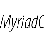 Myriad Condensed Pro