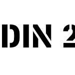 DIN 2014 Stencil