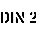 DIN 2014 Stencil