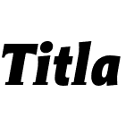 Titla Cond Black Italic