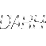 DARH-Italic_Outline Font family