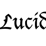 Lucida Blackletter