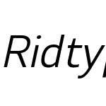 Ridtype Pro Normal