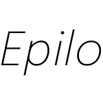 Epilogue