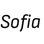 Sofia Sans Semi Condensed