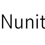 Nunito Sans 7pt Condensed