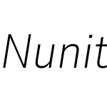 Nunito Sans 7pt Condensed