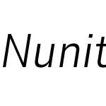 Nunito Sans 7pt Condensed