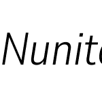 Nunito Sans 10pt Condensed