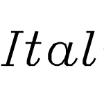 Italic