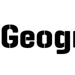 Geogrotesque Stencil-A