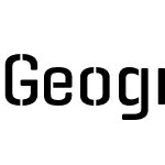 Geogrotesque Stencil-B