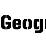 Geogrotesque Stencil-B