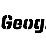 Geogrotesque Stencil-C