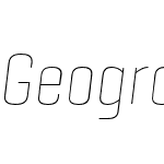 Geogrotesque Condensed