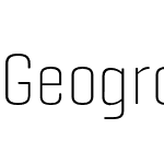 Geogrotesque Condensed