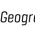 Geogrotesque Condensed