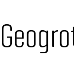 Geogrotesque Compressed