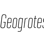 Geogrotesque Extra-Compressed