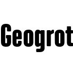 Geogrotesque Extra-Compressed