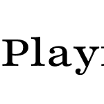 Playfair 9pt SemiExpanded