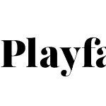 Playfair 144pt SemiCondensed