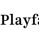 Playfair 9pt SemiCondensed