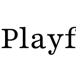 Playfair 9pt