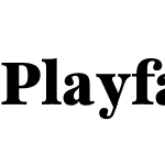 Playfair 9pt SemiCondensed