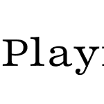 Playfair 9pt SemiExpanded