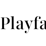 Playfair 144pt SemiCondensed