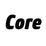 CoreSansM87CnHeavy-Italic