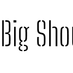 Big Shoulders Stencil Text