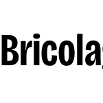 Bricolage Grotesque 72pt Condensed