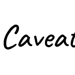 Caveat