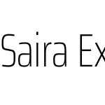 Saira ExtraCondensed