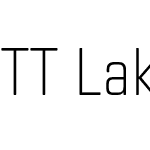 TT Lakes Neue Condensed